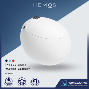 HEMOS BATHROOM CERAMIC SMART TOILET INTELLIGENT WATER CLOSET AUTOMATIC MULTI-FUNCTIONAL HM-782-250-W