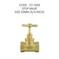 CITY BRASS COPPER 1/2" 3/4" 1" STOP COCK, 1/2" LOOSE KEY TAP, H/D & L/D DUTY BIB TAP, FLOAT VALVE