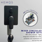 HEMOS BATHROOM BRASS 2 MODE CONCEALED MIXER SHOWER SETS MATT BLACK & GREY MANDIAN HM-13008-MB,MG