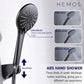 HEMOS BATHROOM BRASS 2 MODE CONCEALED MIXER SHOWER SETS MATT BLACK & GREY MANDIAN HM-13008-MB,MG