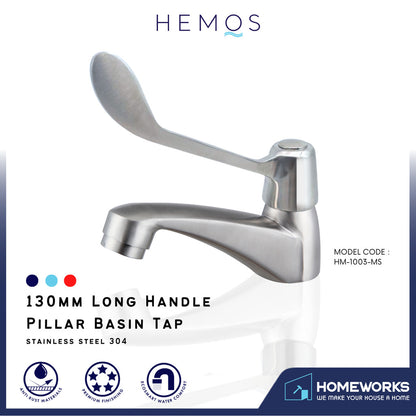 HEMOS HYGIENE MEDICAL HEALTH PROFESSIONAL LONG HANDLE WATER TAP BASIN TAP HM-1003