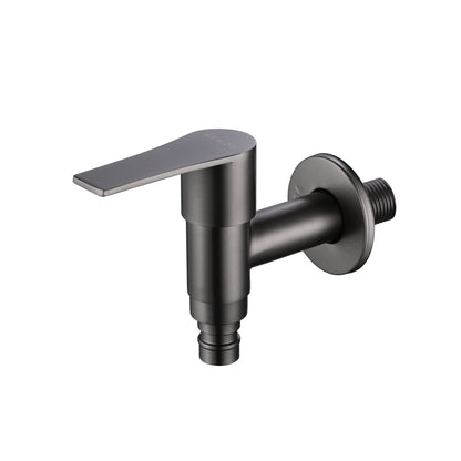 HEMOS BATHROOM FAUCET SUS 304 STAINLESS STEEL WALL HOSE BIB TAP HM-3216 (MATT GOLD, GREY, SILVER)