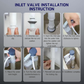 COMPACT BOTTOM INLET VALVE C/W ADJUSTABLE PLASTIC ROD 1054 BOTTOM INLET FLOAT VALVE HM-0191