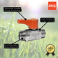 ANA 1/2" ALUMINIUM HANDLE MINI BALL VALVE 1101-MM