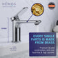 HEMOS BATHROOM FAUCET BRASS MATT BLACK PILLAR BASIN TAP HM-18009