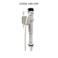COMPACT BOTTOM INLET VALVE C/W ADJUSTABLE PLASTIC ROD 1054 BOTTOM INLET FLOAT VALVE HM-0191