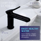 HEMOS BATHROOM FAUCET BRASS MATT BLACK PILLAR BASIN TAP HM-18009