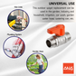 ANA 1/2" ALUMINIUM HANDLE MINI BALL VALVE 1101-MM