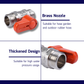 ANA 1/2" ALUMINIUM HANDLE MINI BALL VALVE 1101-MM