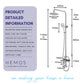 HEMOS STEEL MIXER BASIN TAP MIXER EXPOSED BATH SHOWER WITH TAP 3 MODE SHOWER SETS HM-11SERIES