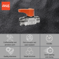 ANA 1/2" ALUMINIUM HANDLE MINI BALL VALVE 1101-MM