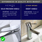 HEMOS BATHROOM FAUCET BRASS MATT BLACK PILLAR BASIN TAP HM-18009