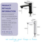 HEMOS BATHROOM FAUCET BRASS MATT BLACK PILLAR BASIN TAP HM-18009