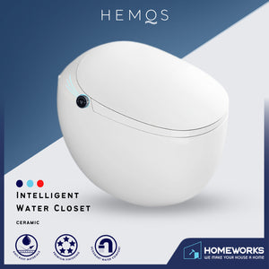 HEMOS BATHROOM SMART TOILET INTELLIGENT WATER CLOSET AUTOMATIC MULTI-FUNCTIONAL HM-785-250-W