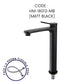 HEMOS BATHROOM FAUCET BRASS MATT BLACK PILLAR BASIN TAP HM-18009
