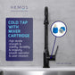 HEMOS KITCHEN FAUCET BRASS PILLAR SINK TAP HM-18013 (CHROME) HM-18014 (MATT BLACK)