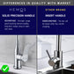HEMOS KITCHEN FAUCET BRASS PILLAR SINK TAP HM-18013 (CHROME) HM-18014 (MATT BLACK)
