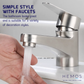 HEMOS BATHROOM FAUCET STAINLESS STEEL SUS 304 PILLAR BASIN COLD TAP KEPALA PAIP AIR BILIK MANDI