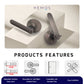 HEMOS 60-70MM TUBULAR LEVEL DOOR LOCK KUNCI TOMBOL PINTU RUMAH SILVER BLACK GREY HM-5201