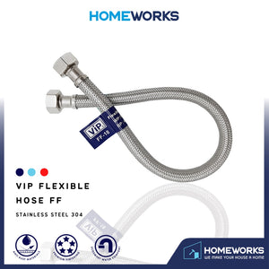 VIP HIGH PRESSURE STAINLESS STEEL INLET FLEXIBLE HOSE PIPE