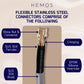 VIP HIGH PRESSURE STAINLESS STEEL INLET FLEXIBLE HOSE PIPE