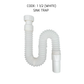 1 1/4'' & 1 1/2'' PVC FLEXIBLE OUTLET BATHROOM BASIN & KITCHEN SINK BOTTLE TRAP FLESIBLE PAIP SINKI