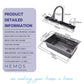 HEMOS 750X460MM MULTIPURPOSE KITCHEN 3.0MM THICKNESS JINGYU SINK CW FLYING FISH TAP HM-7546-MB (JY)