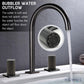 HEMOS BATHROOM FAUCET BRASS 3 HOLE MIXER CONCEALED PILLAR HOT & COLD DOUBLE HANDLE HM-19085-MG,MBRG