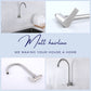 HEMOS KITCHEN FAUCET STAINLESS STEEL SUS 304 WALL SINK TAP HM-3202 (GUNMETALGRAY, GOLD, SILVER)