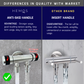 HEMOS BATHROOM FAUCET STAINLESS STEEL SUS 304 2 IN 1 TWO WAY TAP HM-3227,3727,3737-MS