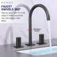 HEMOS BATHROOM FAUCET BRASS 3 HOLE MIXER CONCEALED PILLAR HOT & COLD DOUBLE HANDLE HM-19085-MG,MBRG