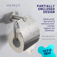 HEMOS BATHROOM FAUCET STAINLESS STEEL SUS 304 PAPER HOLDER HM-83807 (MATE BLACK,SILVER)