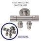 HEMOS BATHROOM FAUCET STAINLESS STEEL SUS 304 2 IN 1 TWO WAY TAP HM-3227,3727,3737-MS