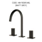 HEMOS BATHROOM FAUCET BRASS 3 HOLE MIXER CONCEALED PILLAR HOT & COLD DOUBLE HANDLE HM-19085-MG,MBRG