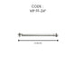 VIP HIGH PRESSURE STAINLESS STEEL INLET FLEXIBLE HOSE PIPE
