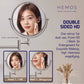 HEMOS 8" TWO-SIDE 360° SWIVEL WALL MOUNT FOLD 1X/3X MAGNIFY COSMETIC MIRROR CERMIN DINDING HM-89900