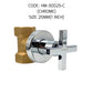 HEMOS 1/2 15MM & 3/4 20MM & 1' 25MM BRASS BATHROOM FAUCET FULL TURN CONCEALED STOP VALVE COCK