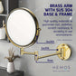 HEMOS 8" TWO-SIDE 360° SWIVEL WALL MOUNT FOLD 1X/3X MAGNIFY COSMETIC MIRROR CERMIN DINDING HM-89900