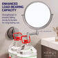 HEMOS 8" TWO-SIDE 360° SWIVEL WALL MOUNT FOLD 1X/3X MAGNIFY COSMETIC MIRROR CERMIN DINDING HM-89900