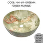 HEMOS BATHROOM CERAMIC WASH COUNTERTOP WATER TRANSFER PRINTING MARBLE ROUND VESSEL PORCELAIN HM-619