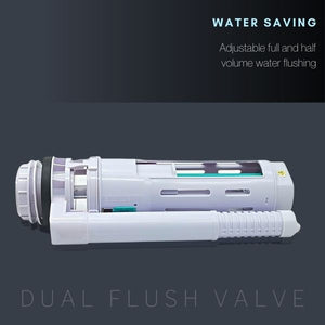 ONE PIECE FLUSH VALVE (DF) OUTLET VALVE CISTERN DUAL FLUSH PUSH BOTTOM OUTLET VALVE