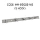 HEMOS BATHROOM FITTING SUS 304 CLOTHES HOOKS BARS BATANG CANGKUK HM-89004/89005/89006-MS,MB,MG