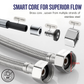 HEMOS HIGH PRESSURE STAINLESS STEEL INLET FLEXIBLE HOSE PIPE