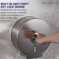 HEMOS BATHROOM FITTING SUS 304 PUBLIC TOILET PAPER HOLDER (ROUND) HM-89937-MS,MB