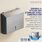 HEMOS BATHROOM FITTING SUS 304 PUBLIC TOILET PAPER HOLDER (SQUARE) HM-89947-MS,MB