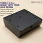 HEMOS BATHROOM FITTING SUS 304 PUBLIC TOILET PAPER HOLDER (SQUARE) HM-89947-MS,MB