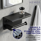 HEMOS BATHROOM FITTING SUS 304 TOILET PAPER ROLL PHONE HOLDER (ROUND) HM-89817-MS,MB,MG