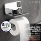 HEMOS BATHROOM FITTING SUS 304 TOILET PAPER ROLL PHONE HOLDER (ROUND) HM-89817-MS,MB,MG