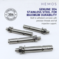 HEMOS SUS304 EXTENSION SAFETY SWING BAR ANCHOR WALL PLUG (1 BAG/5 PCS) HM-0219