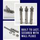 HEMOS SUS304 EXTENSION SAFETY SWING BAR ANCHOR WALL PLUG (1 BAG/5 PCS) HM-0219